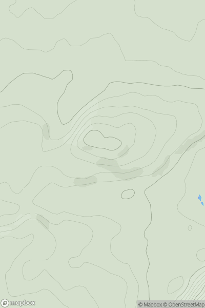 Thumbnail image for Calton Hill [Firth of Forth to the River Tweed] showing contour plot for surrounding peak